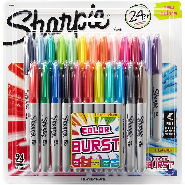 Комплект 24 цветни маркера Sharpie