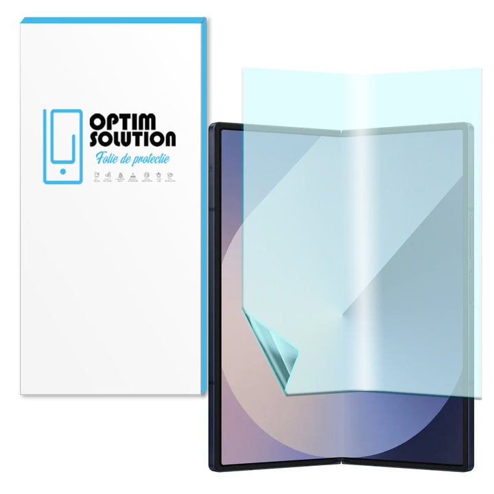 Folie Hydrogel Regenerabil pentru Samsung Galaxy Z Fold7 / Fold 7, High Sensitivity, UHD Clarity, Shock Absorption, Flexible Hydro-Crystal, Silicon Compozitie Ultrasafe Membran, Elite Class Protection, Transparenta