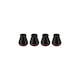 Set 4 protecții picioare scaun/mobila, silicon și pasla, NEXTLY, anti-zgarieturi, negru/visiniu, 3x2.8cm - S