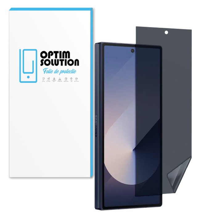 Folie Hydrogel PRIVACY Regenerabil Ecran Secundar pentru Samsung Galaxy Z Fold7, Anti-Spy, High Sensitivity, Shock Absorption, Flexible Hydro-Crystal, Increased Intimacy, Elite Class Protection, Oleophobic Function
