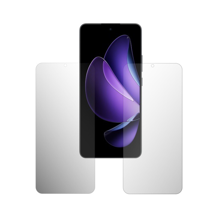 Комплект от 2x iSkinz протектор за екран за Oppo Reno13 F - подходящ за калъф, невидим Skinz HD, ултра прозрачен силикон с пълно покритие, лепило и гъвкаво
