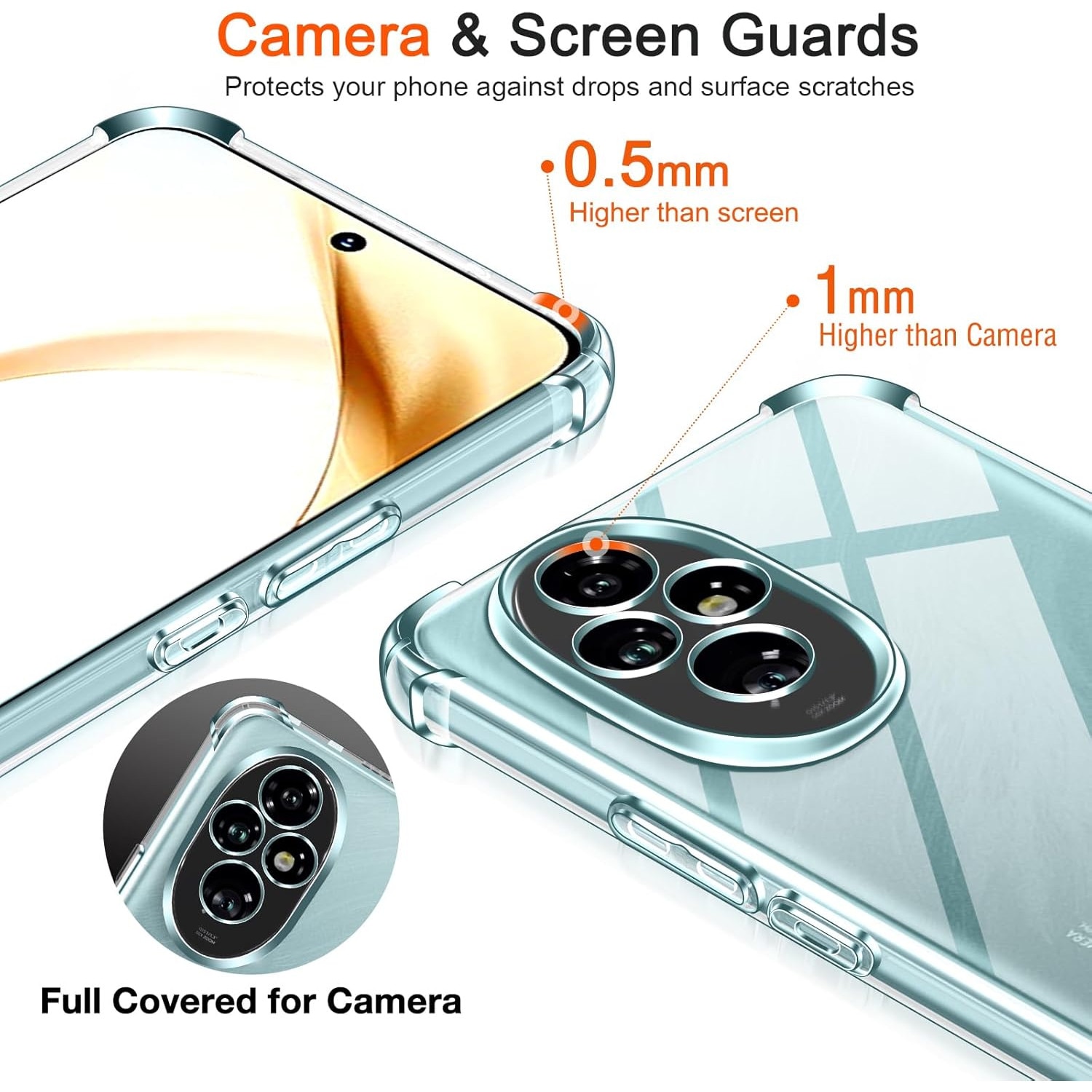 Husa Anti soc, transparenta compatibila cu Honor 200 5G