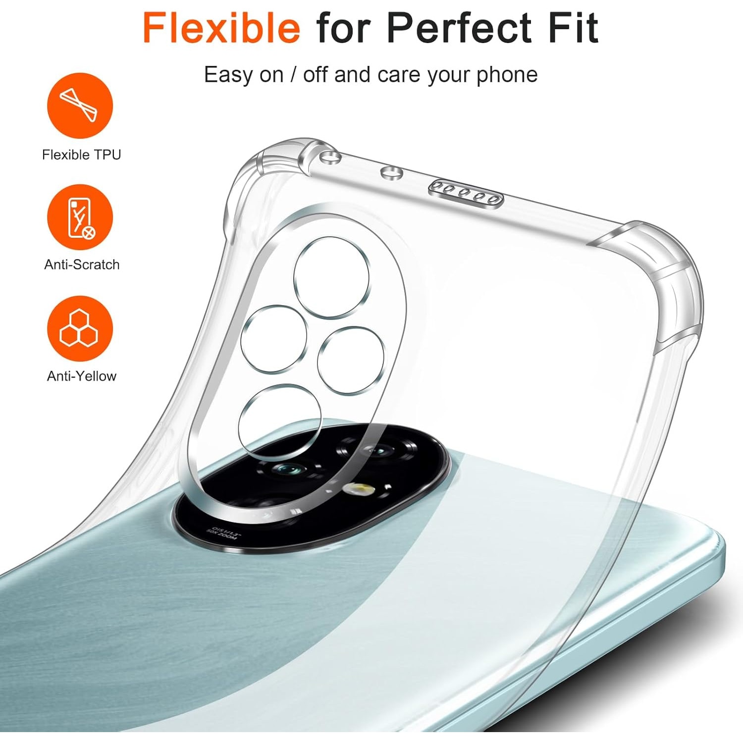 Husa Anti soc, transparenta compatibila cu Honor 200 5G