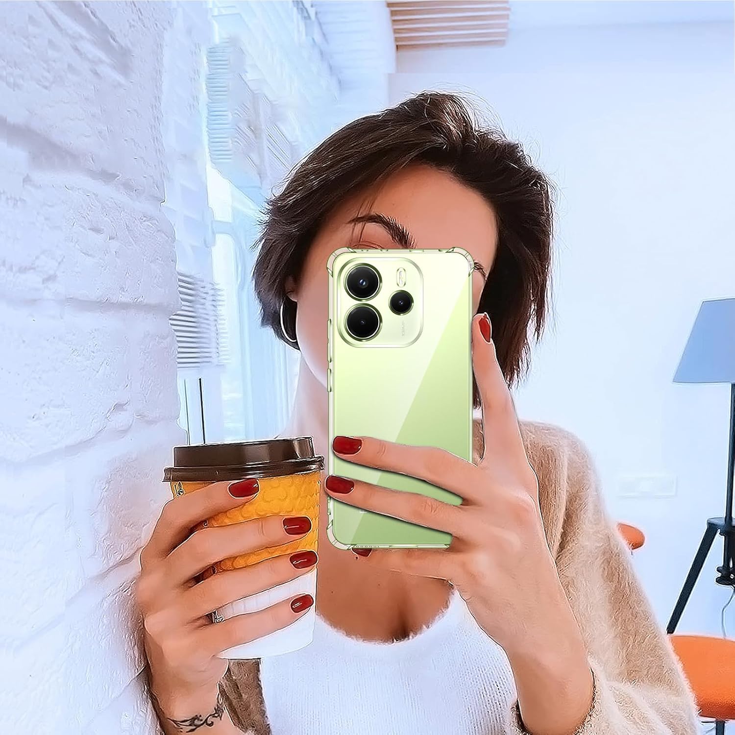 Husa Anti soc, transparenta compatibila cu Xiaomi Redmi Note 14 4G