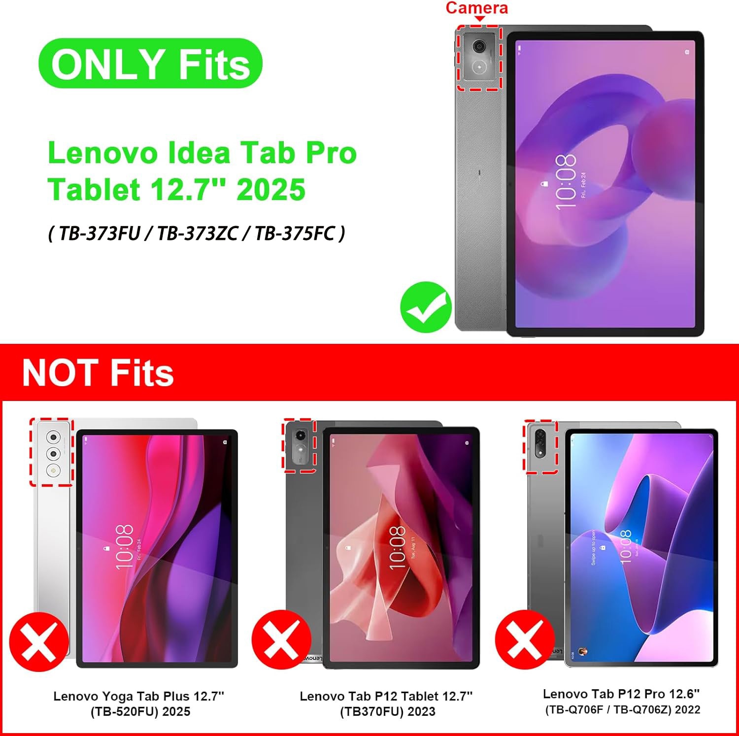 Husa tableta pentru, Lenovo Idea Tab Pro 12.7 inch 2025, TB-373FU/TB-373ZC/TB-375FC, auto functie sleep/wake tip stand, Gri
