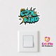 Sticker It s cool to be kind, Autoadeziv, Cri-Flo, Marime 10 cm