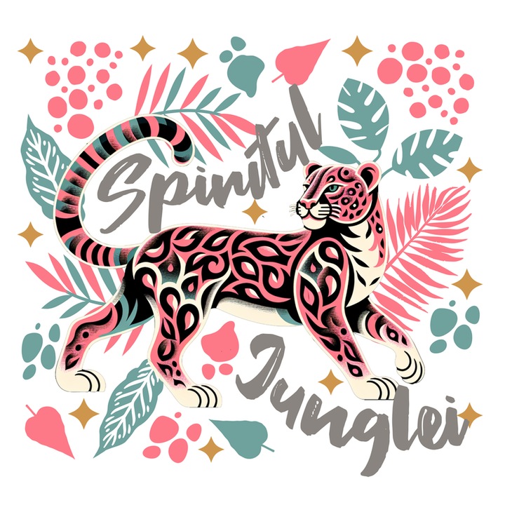 Sticker Spiritul junglei, Autoadeziv, Cri-Flo, Marime 6 cm