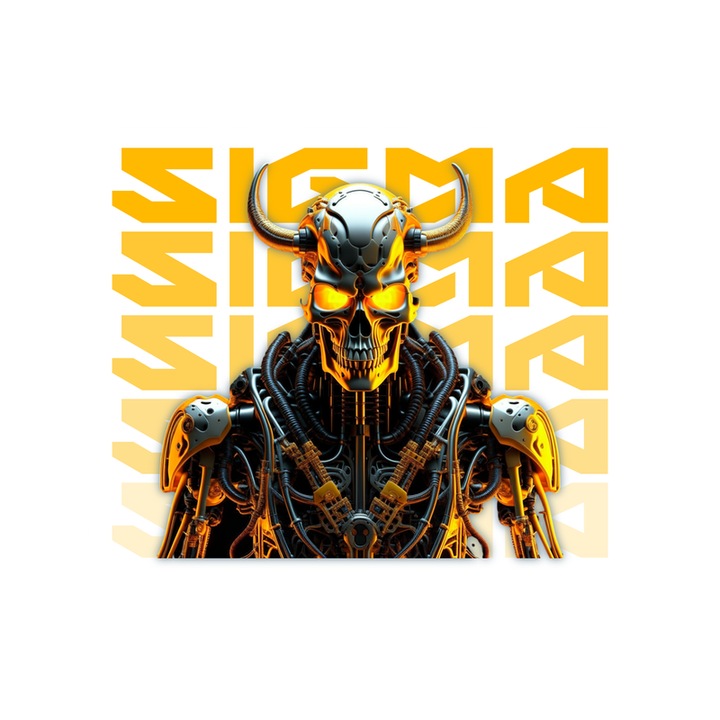 Sticker Sigma, Autoadeziv, Cri-Flo, Marime 6 cm