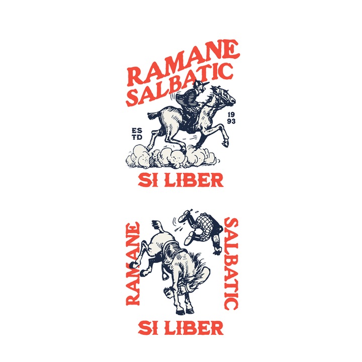 Sticker Ramane salbatic si liber, Autoadeziv, Cri-Flo, Marime 6 cm