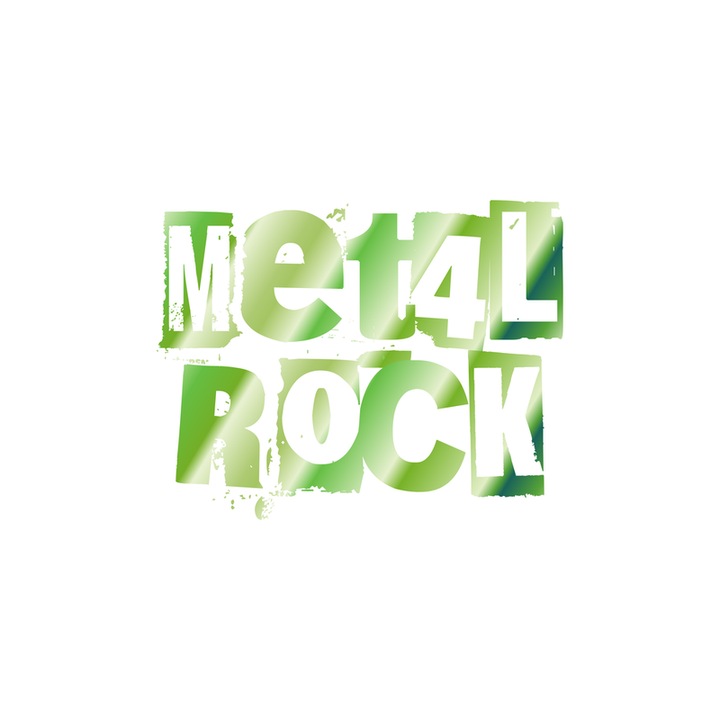 Sticker Met4l R0ck, Autoadeziv, Cri-Flo, Marime 10 cm