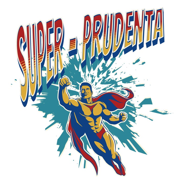Sticker Super Prudenta, Autoadeziv, Cri-Flo, Marime 6 cm