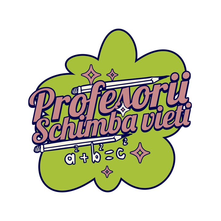 Sticker Profesorii schimba vieti, Autoadeziv, Cri-Flo, Marime 20 cm