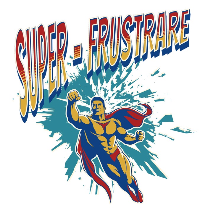 Sticker Super Frustrare, Autoadeziv, Cri-Flo, Marime 10 cm