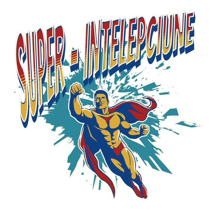 Sticker Super Intelepciune, Autoadeziv, Cri-Flo, Marime 20 cm