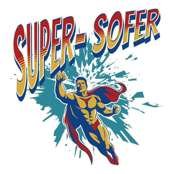 Sticker Super Socru, Autoadeziv, Cri-Flo, Marime 6 cm