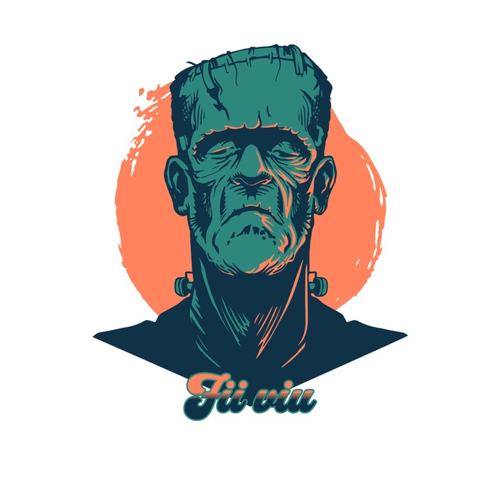 Sticker Fii viu, Autoadeziv, Cri-Flo, Marime 6 cm